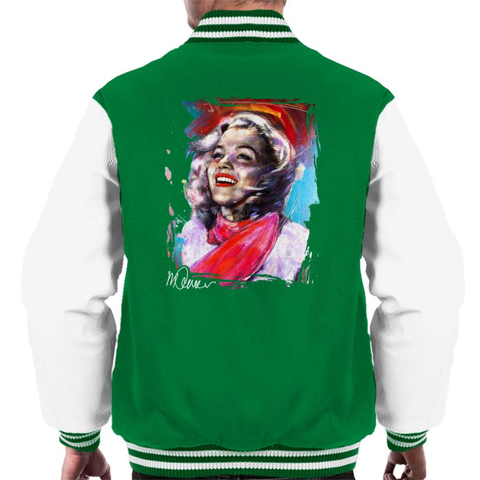 Sidney Maurer Original Portrait Of Marilyn Monroe Scarf Men's Varsity Jacket