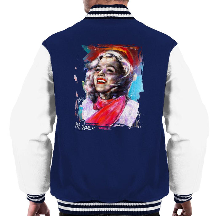 Sidney Maurer Original Portrait Of Marilyn Monroe Scarf Men's Varsity Jacket