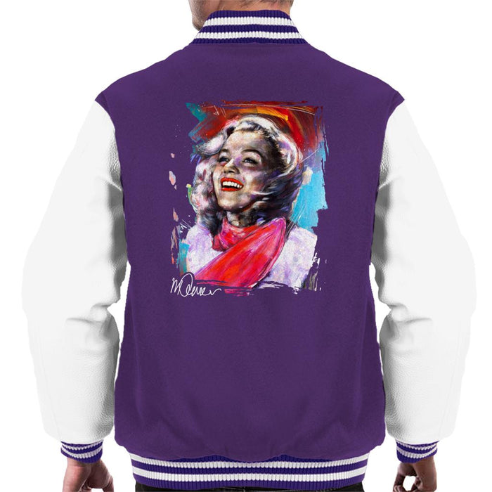 Sidney Maurer Original Portrait Of Marilyn Monroe Scarf Men's Varsity Jacket