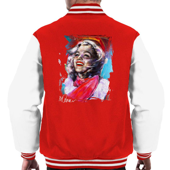 Sidney Maurer Original Portrait Of Marilyn Monroe Scarf Men's Varsity Jacket