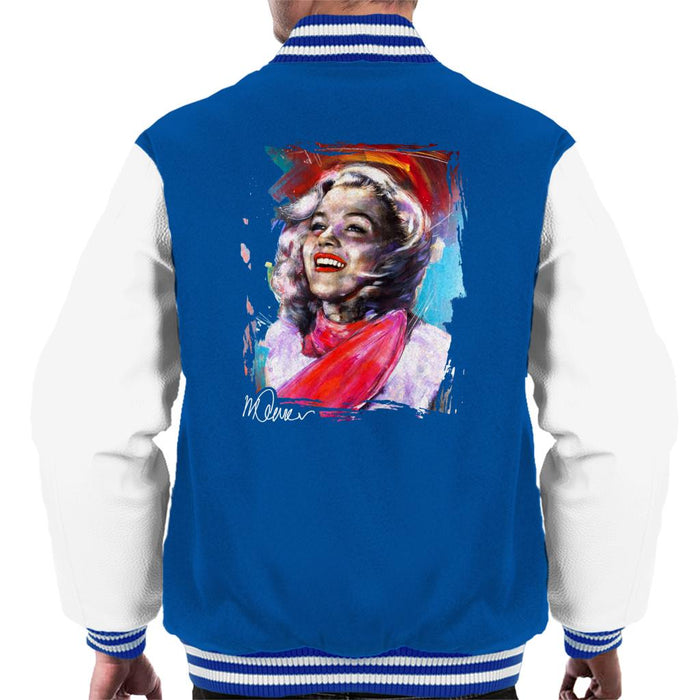 Sidney Maurer Original Portrait Of Marilyn Monroe Scarf Men's Varsity Jacket