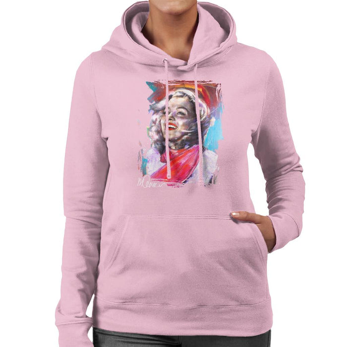 Sidney Maurer Original Portrait Of Marilyn Monroe Scarf Women's Hooded Sweatshirt