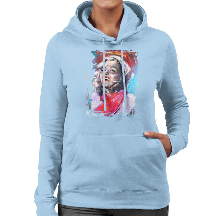 Sidney Maurer Original Portrait Of Marilyn Monroe Scarf Women's Hooded Sweatshirt