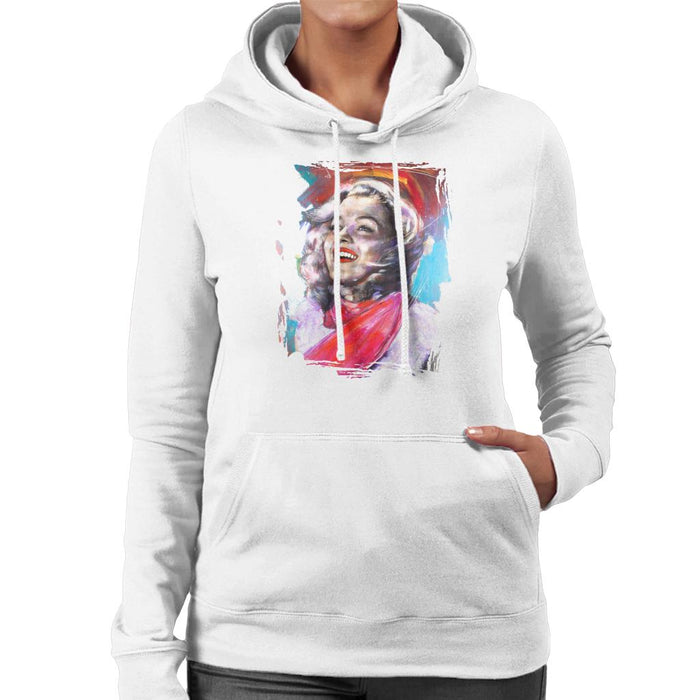 Sidney Maurer Original Portrait Of Marilyn Monroe Scarf Women's Hooded Sweatshirt