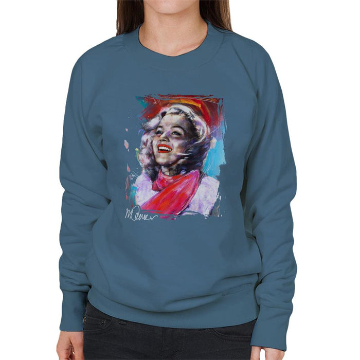 Sidney Maurer Original Portrait Of Marilyn Monroe Scarf Women's Sweatshirt