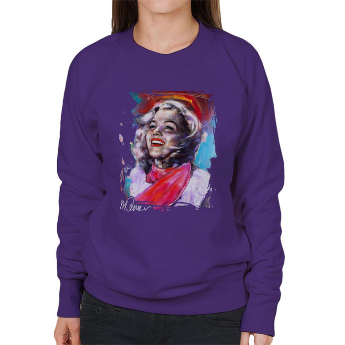 Sidney Maurer Original Portrait Of Marilyn Monroe Scarf Women's Sweatshirt
