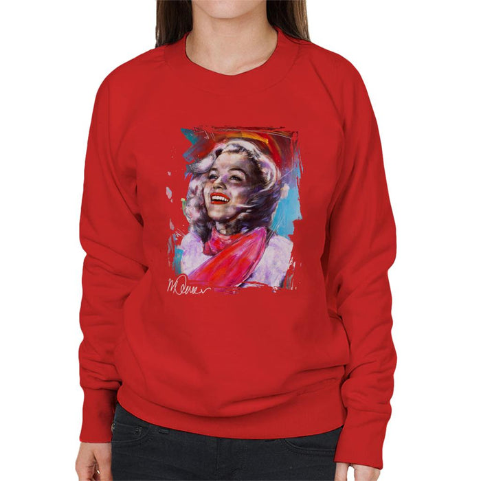 Sidney Maurer Original Portrait Of Marilyn Monroe Scarf Women's Sweatshirt