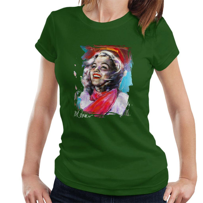Sidney Maurer Original Portrait Of Marilyn Monroe Scarf Women's T-Shirt