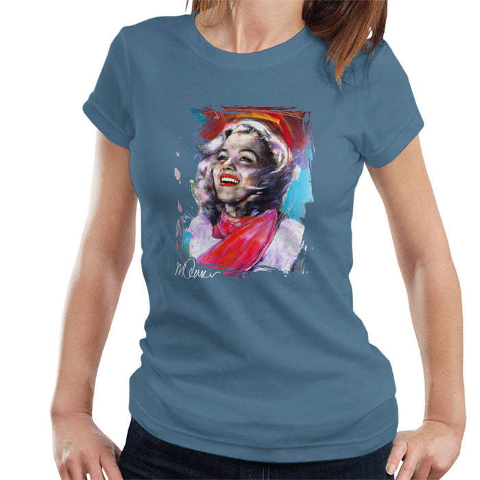 Sidney Maurer Original Portrait Of Marilyn Monroe Scarf Women's T-Shirt
