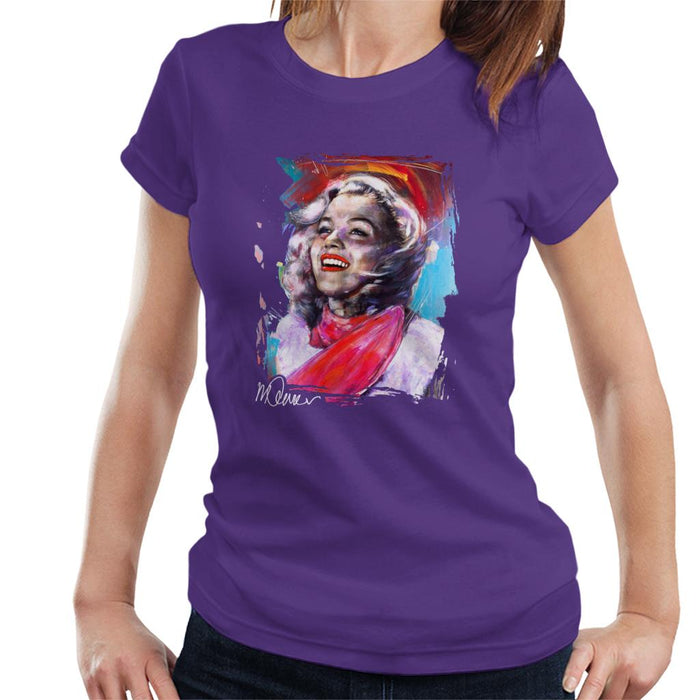 Sidney Maurer Original Portrait Of Marilyn Monroe Scarf Women's T-Shirt