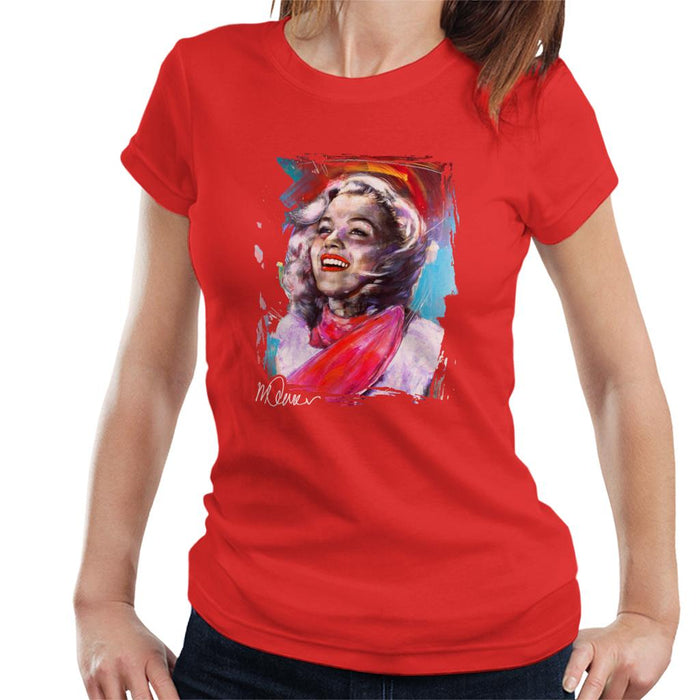 Sidney Maurer Original Portrait Of Marilyn Monroe Scarf Women's T-Shirt