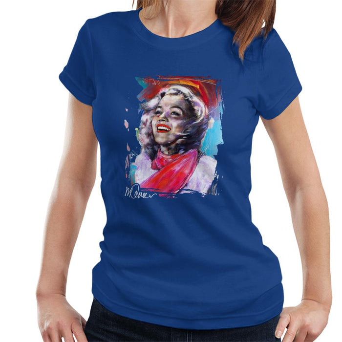 Sidney Maurer Original Portrait Of Marilyn Monroe Scarf Women's T-Shirt