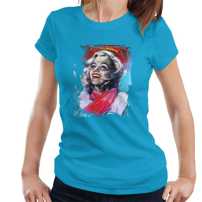Sidney Maurer Original Portrait Of Marilyn Monroe Scarf Women's T-Shirt