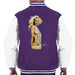 Sidney Maurer Original Portrait Of Britney Spears Necklaces Mens Varsity Jacket - Small / Purple/White - Mens Varsity Jacket