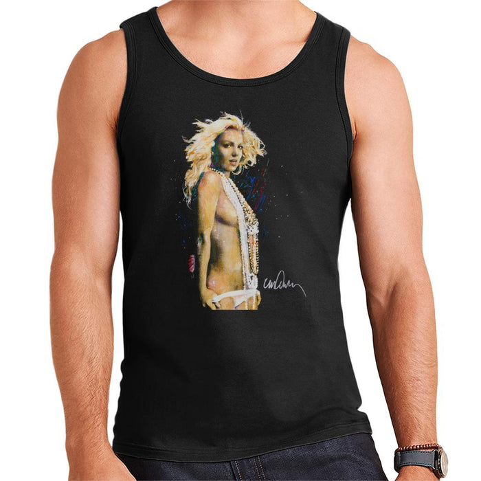 Sidney Maurer Original Portrait Of Britney Spears Necklaces Mens Vest - Mens Vest