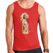 Sidney Maurer Original Portrait Of Britney Spears Necklaces Mens Vest - Small / Red - Mens Vest