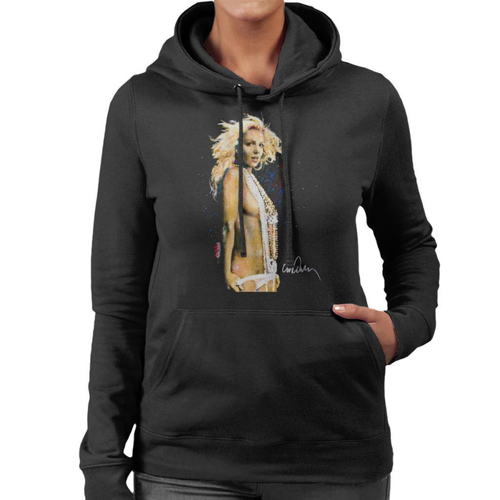Sidney Maurer Original Portrait Of Britney Spears Necklaces Womens Hooded Sweatshirt - Womens Hooded Sweatshirt