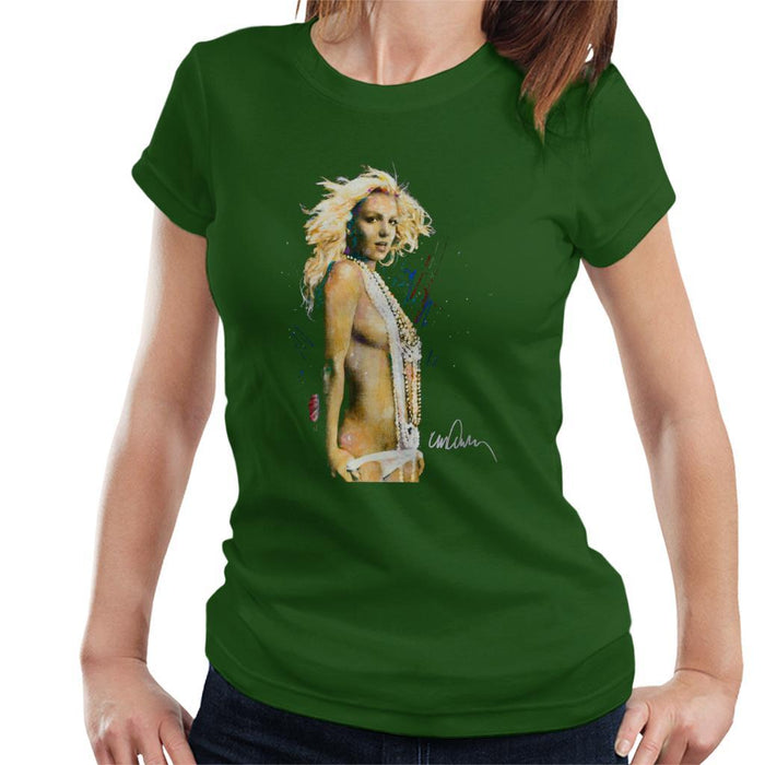 Sidney Maurer Original Portrait Of Britney Spears Necklaces Womens T-Shirt - Womens T-Shirt