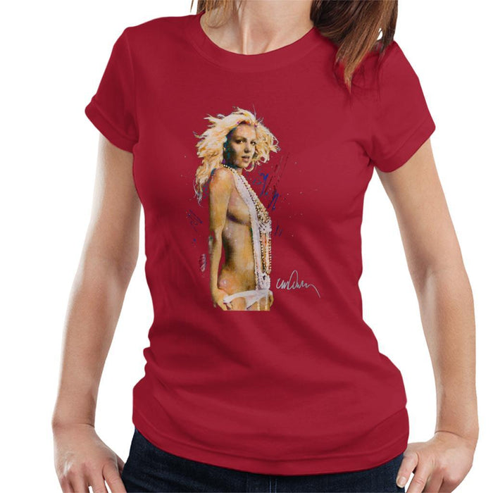 Sidney Maurer Original Portrait Of Britney Spears Necklaces Womens T-Shirt - Womens T-Shirt