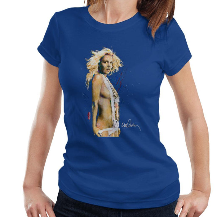 Sidney Maurer Original Portrait Of Britney Spears Necklaces Womens T-Shirt - Womens T-Shirt