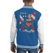 Sidney Maurer Original Portrait Of Superman Christopher Reeve Kids Varsity Jacket - X-Small (3-4 yrs) / Royal/White - Kids Boys Varsity