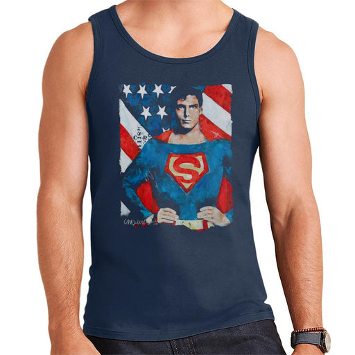 Sidney Maurer Original Portrait Of Superman Christopher Reeve Mens Vest - Mens Vest