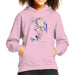 Sidney Maurer Original Portrait Of Clint Eastwood Kids Hooded Sweatshirt - X-Small (3-4 yrs) / Light Pink - Kids Boys Hooded Sweatshirt