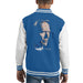 Sidney Maurer Original Portrait Of Clint Eastwood Kids Varsity Jacket - X-Small (3-4 yrs) / Royal/White - Kids Boys Varsity Jacket