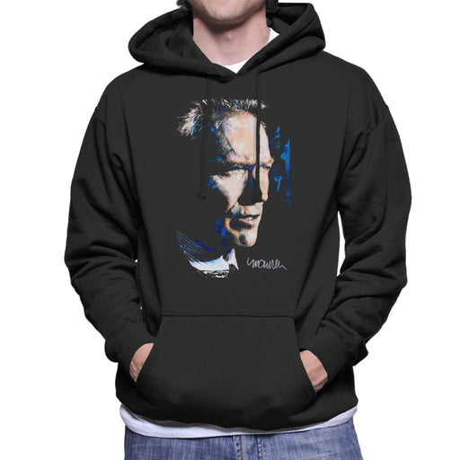 Sidney Maurer Original Portrait Of Clint Eastwood Mens Hooded Sweatshirt - Mens Hooded Sweatshirt