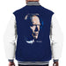 Sidney Maurer Original Portrait Of Clint Eastwood Mens Varsity Jacket - Small / Navy/White - Mens Varsity Jacket