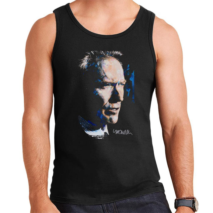 Sidney Maurer Original Portrait Of Clint Eastwood Mens Vest - Mens Vest
