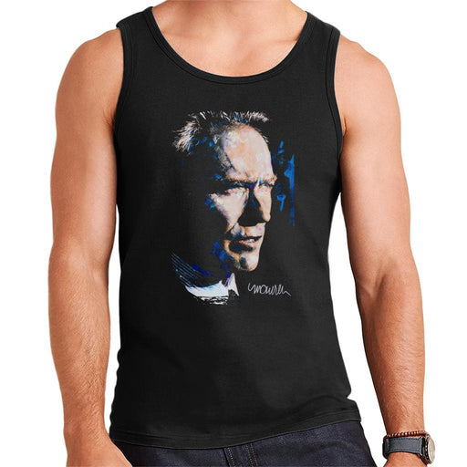 Sidney Maurer Original Portrait Of Clint Eastwood Mens Vest - Mens Vest