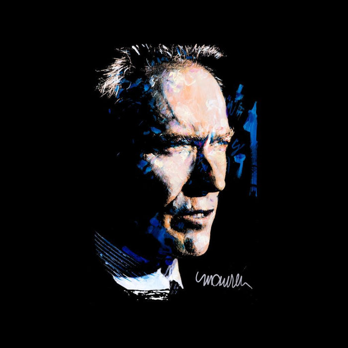 Sidney Maurer Original Portrait Of Clint Eastwood Kids Varsity Jacket - Kids Boys Varsity Jacket