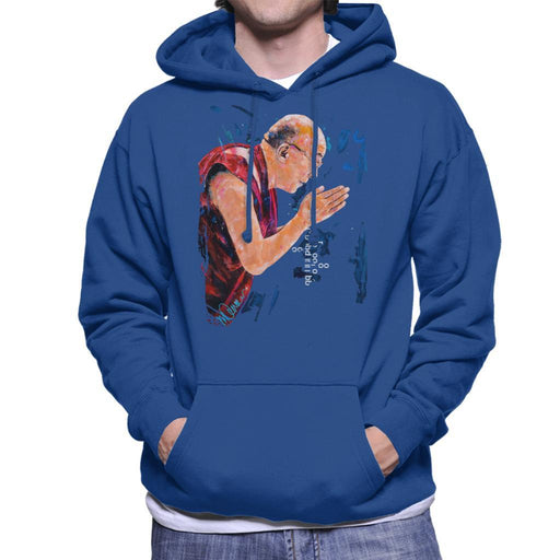 Sidney Maurer Original Portrait Of The Dalai Lama Mens Hooded Sweatshirt - Mens Hooded Sweatshirt