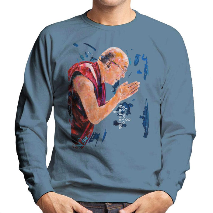 Sidney Maurer Original Portrait Of The Dalai Lama Mens Sweatshirt - Mens Sweatshirt