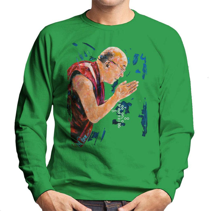 Sidney Maurer Original Portrait Of The Dalai Lama Mens Sweatshirt - Mens Sweatshirt
