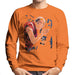 Sidney Maurer Original Portrait Of The Dalai Lama Mens Sweatshirt - Small / Orange - Mens Sweatshirt