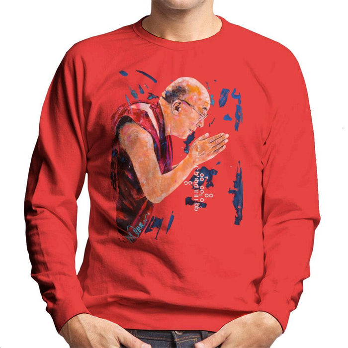 Sidney Maurer Original Portrait Of The Dalai Lama Mens Sweatshirt - Mens Sweatshirt