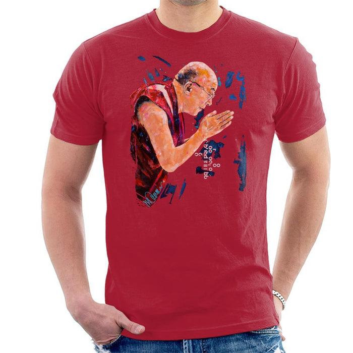 Sidney Maurer Original Portrait Of The Dalai Lama Mens T-Shirt - Mens T-Shirt