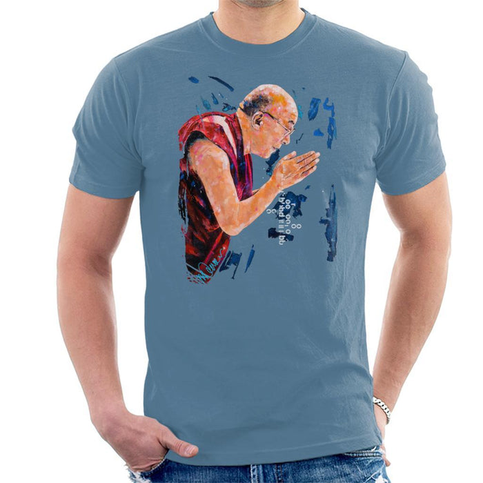 Sidney Maurer Original Portrait Of The Dalai Lama Mens T-Shirt - Mens T-Shirt