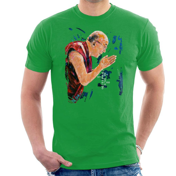 Sidney Maurer Original Portrait Of The Dalai Lama Mens T-Shirt - Mens T-Shirt