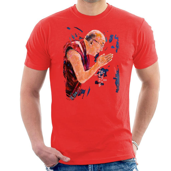 Sidney Maurer Original Portrait Of The Dalai Lama Mens T-Shirt - Mens T-Shirt