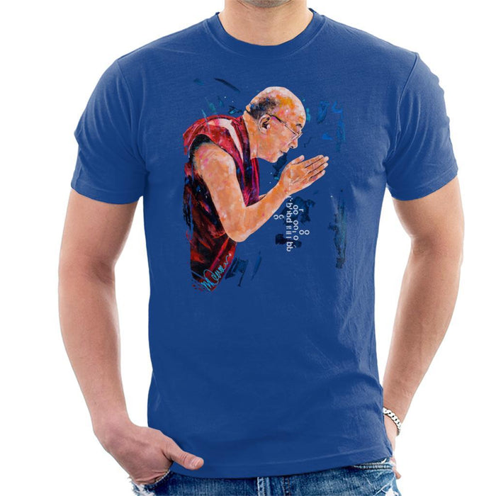 Sidney Maurer Original Portrait Of The Dalai Lama Mens T-Shirt - Mens T-Shirt