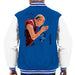 Sidney Maurer Original Portrait Of The Dalai Lama Mens Varsity Jacket - Small / Royal/White - Mens Varsity Jacket