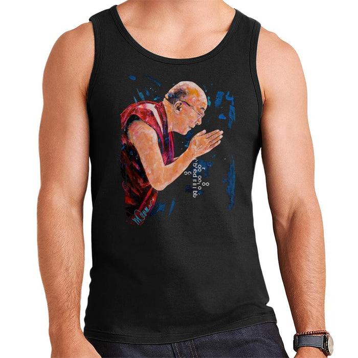 Sidney Maurer Original Portrait Of The Dalai Lama Mens Vest - Mens Vest