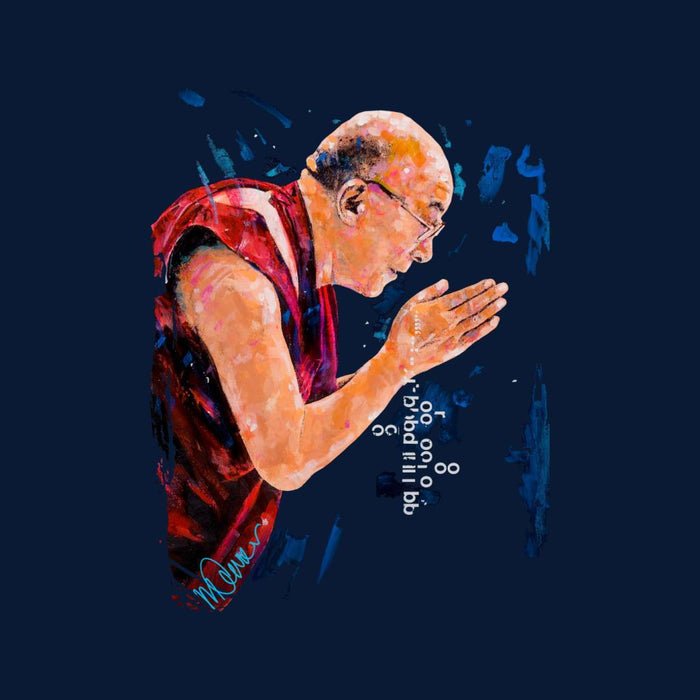 Sidney Maurer Original Portrait Of The Dalai Lama Womens Sweatshirt - Womens Sweatshirt