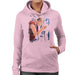 Sidney Maurer Original Portrait Of The Dalai Lama Womens Hooded Sweatshirt - Light Pink / Small - Womens Hooded Sweatshirt