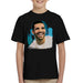 Sidney Maurer Original Portrait Of Drake Smiling Kids T-Shirt - Kids Boys T-Shirt