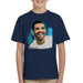 Sidney Maurer Original Portrait Of Drake Smiling Kids T-Shirt - Kids Boys T-Shirt