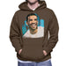 Sidney Maurer Original Portrait Of Drake Smiling Mens Hooded Sweatshirt - Mens Hooded Sweatshirt